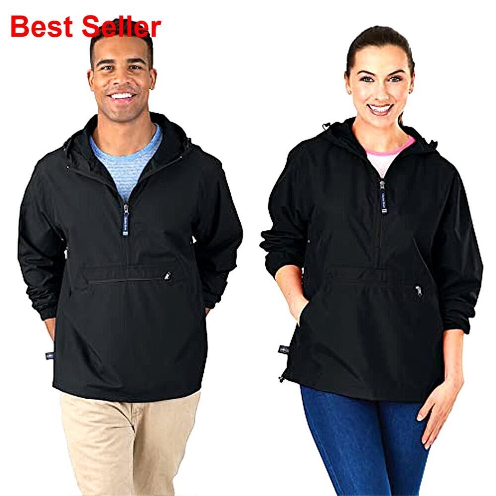 Packable Windbreaker Pullover Anorak with Pouch Pocket